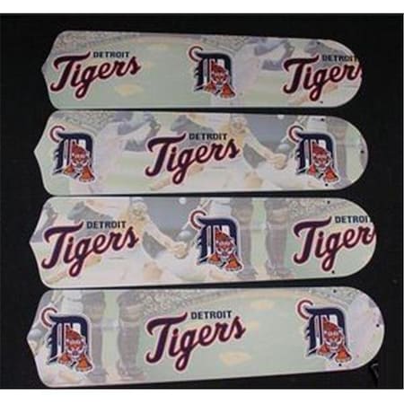 Ceiling Fan Designers 42SET-MLB-DET MLB Detroit Tigers Baseball 42 In. Ceiling Fan Blades Only